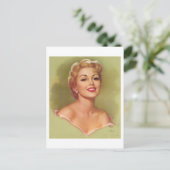 美しい金髪の女性のポストカード ポストカード (スタンド正面)