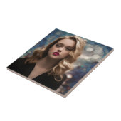 美しい金髪の女性 タイル (側面)