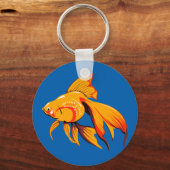美しい金魚 キーホルダー (正面)