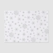 美しい銀のクリスマススノーフレーク 薄葉紙 (正面)