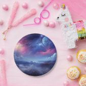 美しい銀河系宇宙宇宙 ペーパープレート (パーティー)