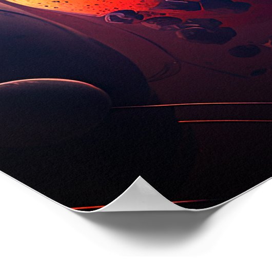 美しい銀河系宇宙宇宙 ポスター (角)