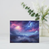 美しい銀河系宇宙宇宙 ポストカード (スタンド正面)