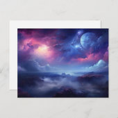 美しい銀河系宇宙宇宙 ポストカード (正面/裏面)