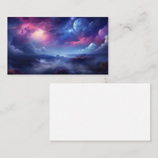 美しい銀河系宇宙宇宙 名刺 (正面/裏面)