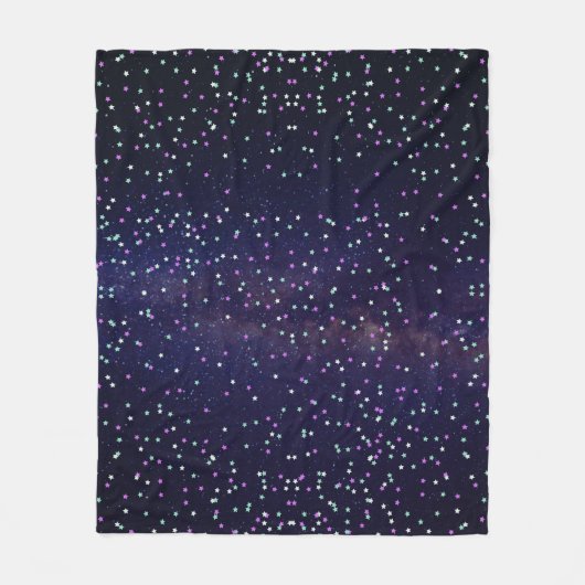 美しい銀河系、星 フリースブランケット (正面)