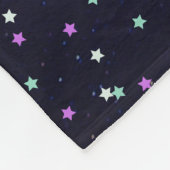 美しい銀河系、星 フリースブランケット (角)