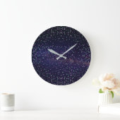 美しい銀河系、星 ラージ壁時計 (ホーム)