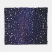美しい銀河,星 フリースブランケット (正面(横))