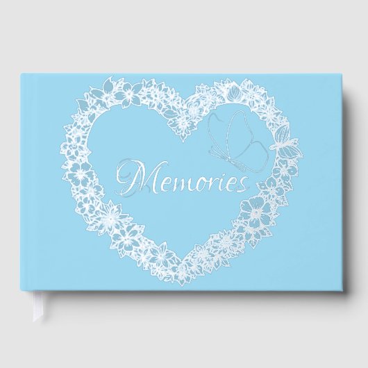 美しい銀箔ゲストブック ゲストブック (正面)