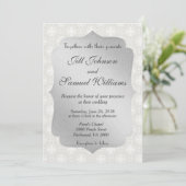 美しい銀結婚の 招待状 (スタンド正面)