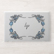 美しい銀色の蝶フレーム