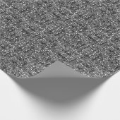 美しい銀製結婚式の紙吹雪 ラッピングペーパー (角)