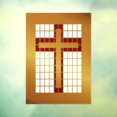 美しい銅"ルック"クロス ウィンドウサイン (シート3)