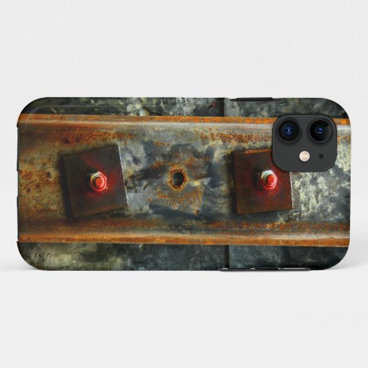 美しい錆びた金属の建築サイト Case-Mate iPhoneケース (裏面(横))
