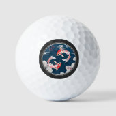 美しい錦鯉の和風♡ ゴルフボール (正面)