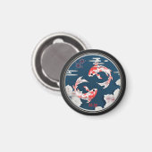 美しい錦鯉の和風♡ マグネット (正面/裏面)