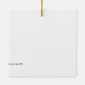 美しい鍵西，フロリダ セラミックオーナメント (裏面)