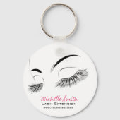 美しい長いまつげラッシュエクステンション キーホルダー (正面)