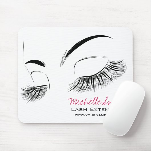 美しい長いまつげラッシュエクステンション マウスパッド (マウス)