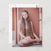 美しい長髪の自然美しい ポストカード (正面/裏面)