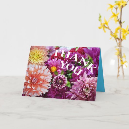 美しい開花ありがとう カード (黄色い花)