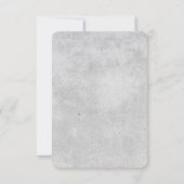 美しい開花の結婚式のRSVPカード|グレー|カスタム件 出欠カード (裏面)