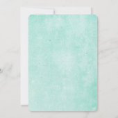 美しい開花ウェディング日付カードを保存 招待状 (裏面)