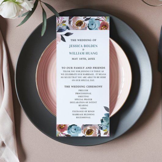 美しい開花フローラ春の結婚式式 プログラム