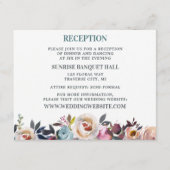 美しい開花フローラ春パステルティール（緑がかった色） エンクロージャーカード (正面)