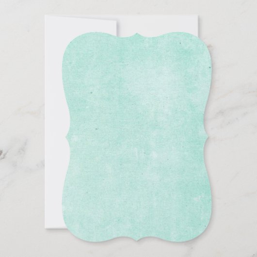 美しい開花ブライダルシャワー招待 招待状 (裏面)