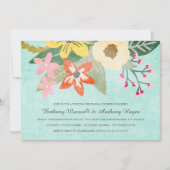 美しい開花リハーサルディナー招待状 招待状 (正面)