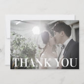 美しい開花結婚のフローラの写真ありがとう サンキューカード (正面)