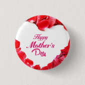 美しい開花花 缶バッジ (正面)