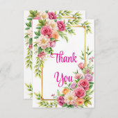 美しい開花3.5インチx 5インチフラットサンキューカード サンキューカード (正面/裏面)