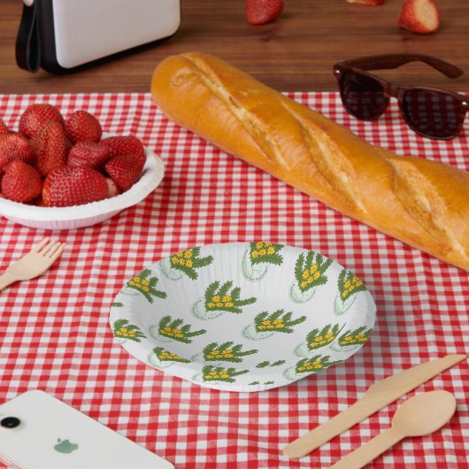 美しい開花New Beginnings-Symbolicフローラ ペーパーボウル (ピクニック)