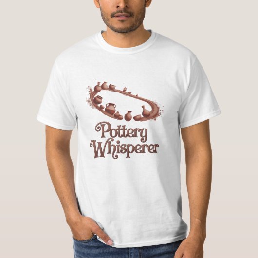 美しい陶器のグラフィッインスパイアクス Tシャツ (正面)