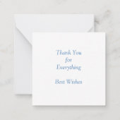 美しい雄大な孔雀　ありがとう ノートカード (裏面)