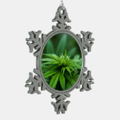 美しい雑草 スノーフレークピューターオーナメント (左)