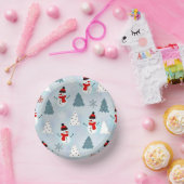美しい雪だるまクリスマスツリークリスマスパーティー ペーパーボウル (パーティー)
