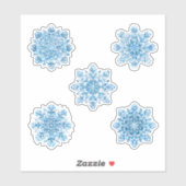 美しい雪のセット シール (シート)