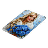 美しい雪の少女 マグネット (左側)