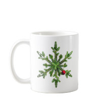 美しい雪の松の雪の結晶クリスマス