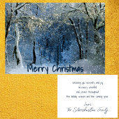 美しい雪の森メリークリスマス冬の風光明媚 シーズンカード