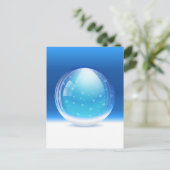 美しい雪の球体 ポストカード (スタンド正面)
