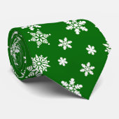 美しい雪の結晶のパターンがクリスマスにぴったり ネクタイ (ロール)