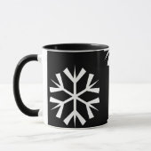美しい雪の結晶のパターン | マグカップ (左)
