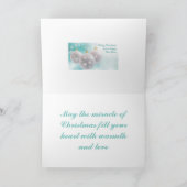 美しい雪クリスマス シーズンカード (内部)