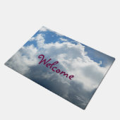 美しい雲の歓迎された玄関マット ドアマット (アングル)