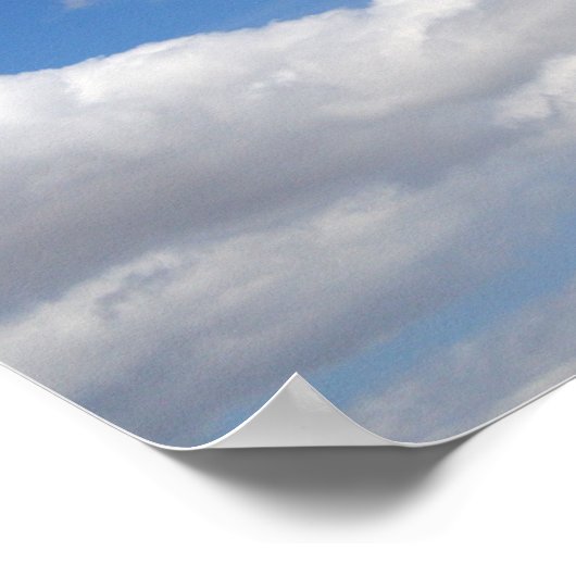 美しい雲を吸うポスタやる気を起こさせるー ポスター (角)